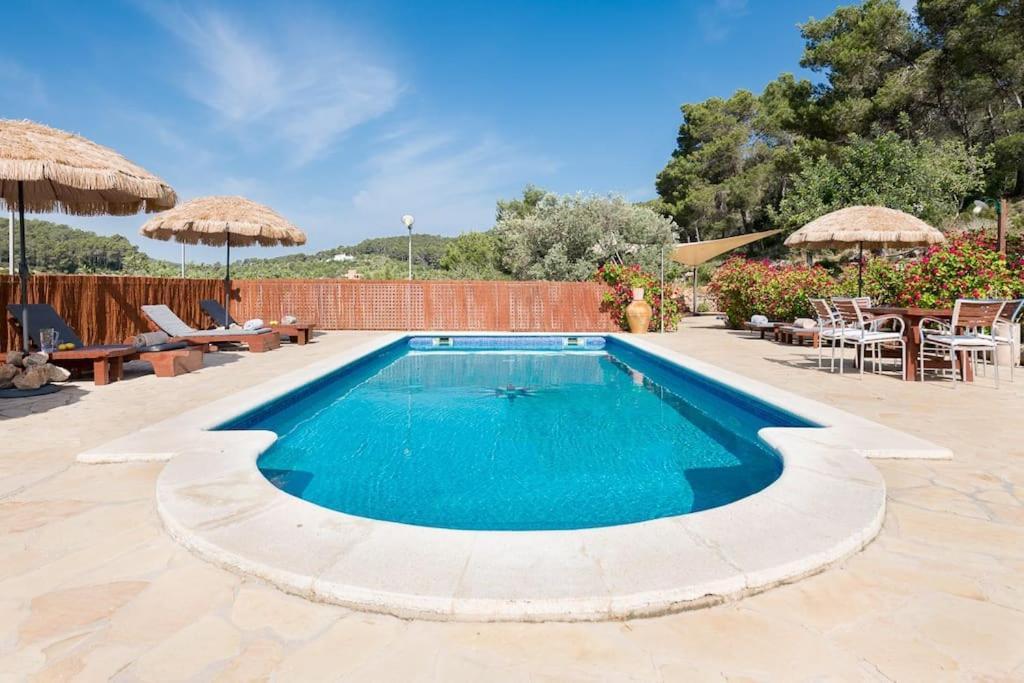 Casa Can Lluc Con Piscina, Jardin Y Vista Al Campo Sant Miquel de Balansat Zewnętrze zdjęcie